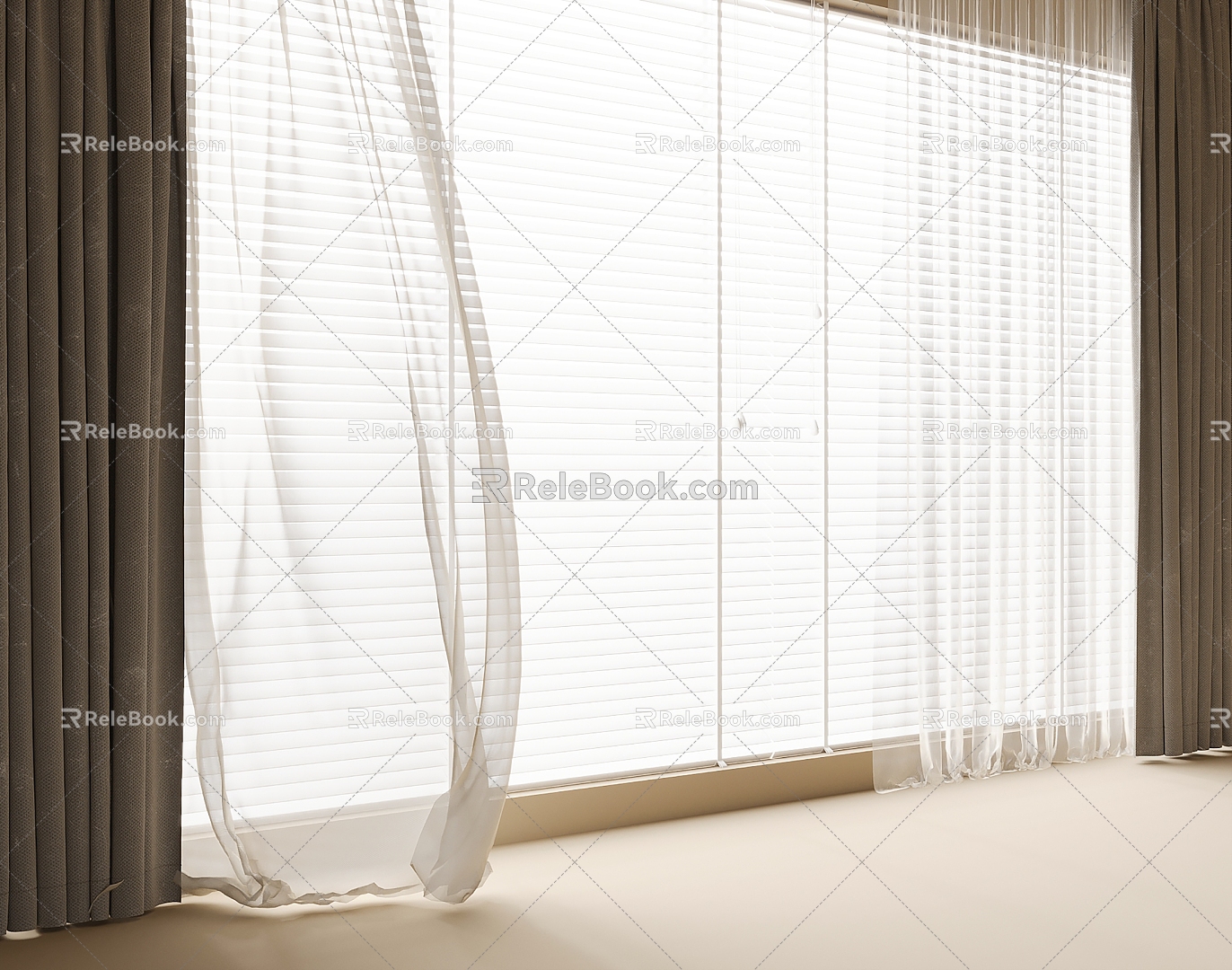 modern curtain gauze curtain model