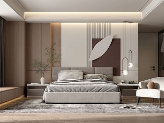 Modern Bedroom 3d model