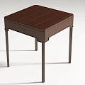 Modern round table coffee table 3d model