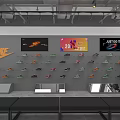 Nike Clothing Store Interior With Sportswear Display Racks And Mannequins