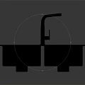 Stainless Steel Double Bowl Kitchen Sink With Modern Faucet For Home Kitchen Use