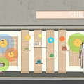 Chillcha Shop Window Display The Hive With Colorful Circular Decorations Handbags And Mannequin