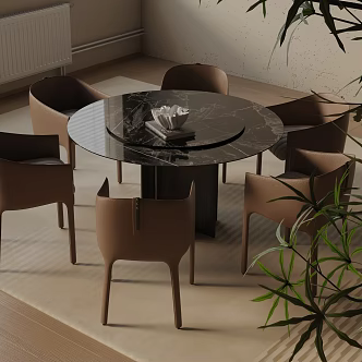 Modern table combination 3d model