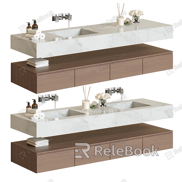 Modern sink faucet ornaments model