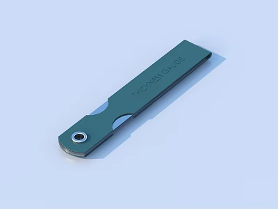 Green Metal Hardware Tool Long Strip With Hole From TECHTONGDA For Installation 3d model