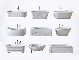 Modern Bathtub Tub 3d model