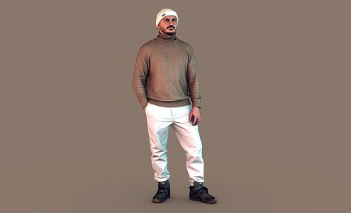 modern man 3d model