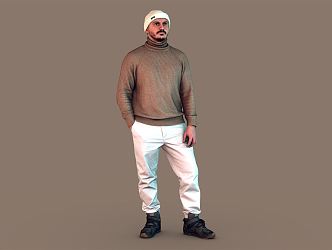 modern man 3d model