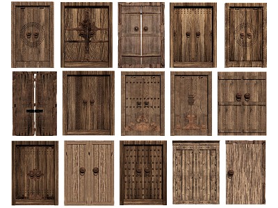 Chinese Style Wooden Door Old Wooden Door Original Wooden Door Old Wooden Door Wooden Door Double Door model