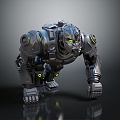 Mechanical Monster Mechanical King Kong Fighting Mechanical Chimp 3d model