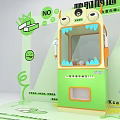 Interactive Zone With Fun Exercise Ball Claw Machine For Weight Management 3d model