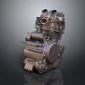 modern engine motorcycle engine motorcycle engine single cylinder engine 3d model
