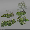 Various Small Garden Landscape Designs With Green Plants Stones Trees And Ferns