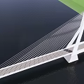 suspension bridge cable bridge net red bridge 3d model