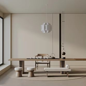 Modern table combination 3d model