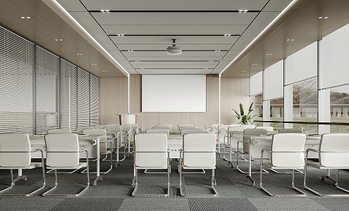 Meeting Room of Multi-function Training Room in Report Hall 3d model