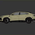 Golden Luxury SUV With Black Roof And Sleek Sporty Exterior Design