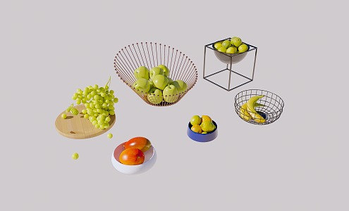 Modern Fruit Vegetables 3d model