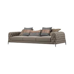 Modern Light Luxury Multiplayer Sofa 3d model