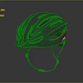 Dark Purple Sports Helmet With Multiple Vents And Adjustable Chin Straps