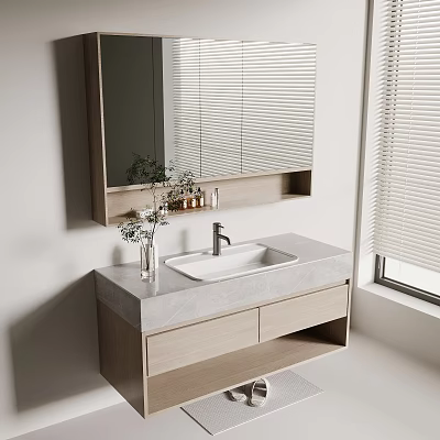 Modern bathroom cabinet 3d model