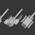 Various Stainless Steel Ball Valves With Blue Handles And Different Designs