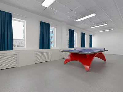 Modern Table Tennis Room Table Tennis Hall 3d model