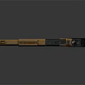 Futuristic Yellow And Black Tactical Pistol With Ergonomic Grip Design