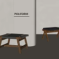 Shoe Changing Stool Sofa Stool Low Stool Dressing Stool 3d model