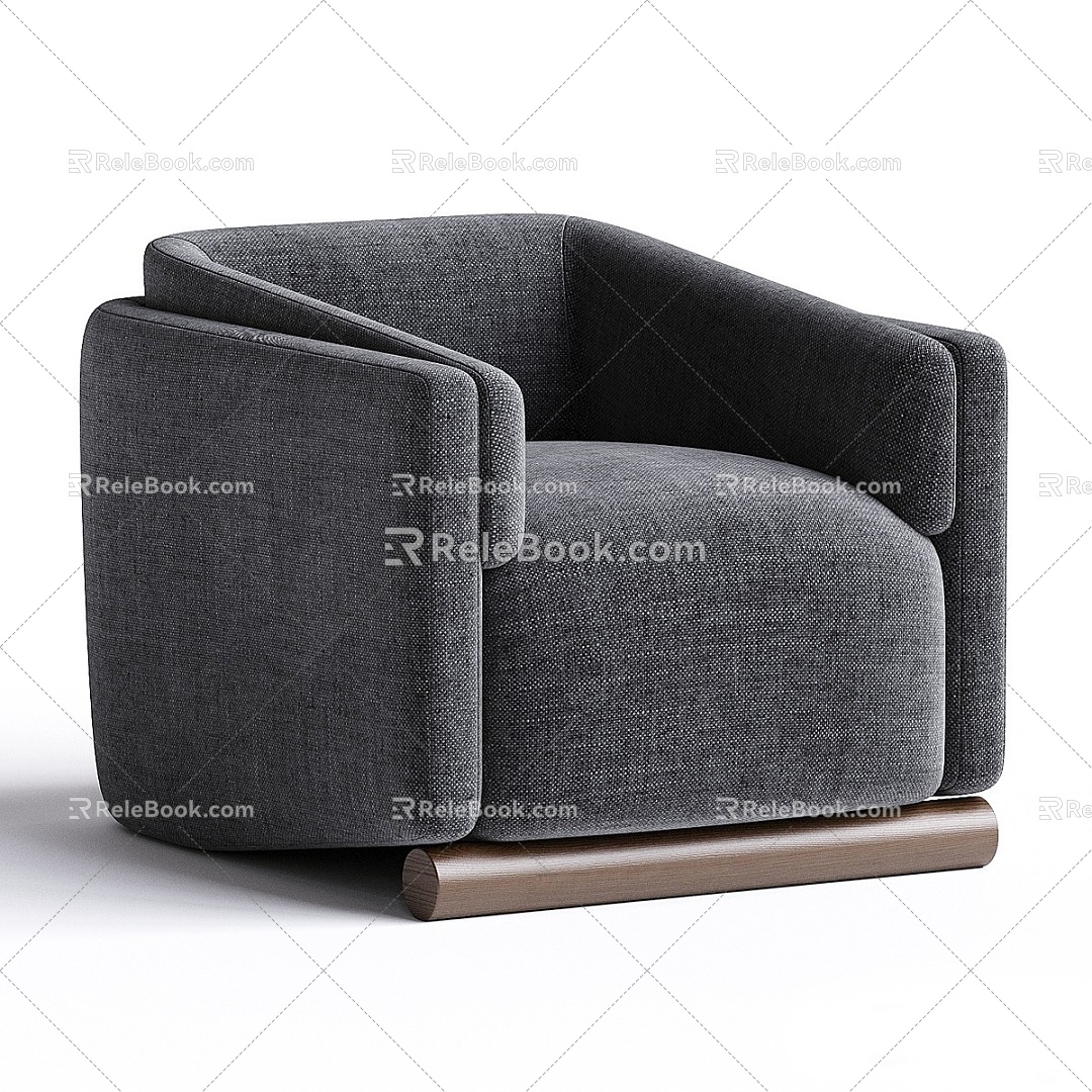 Modern Single Sofa Casual Chair Single Chair Chair Armchair 3d model