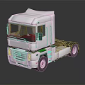 Silver Shiny Modern Truck Cab With Metallic Exterior And Reflective Surface