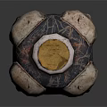 Decorative Multi Skull Shaped Bottle With Wooden Stopper And Twine Wrapping