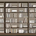Modern Bookshelf Bookcase 3d model