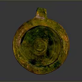 Green And Gold Ceramic Basin For Home Decorative Household Use