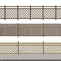 Different Types of Wooden and Bamboo Fences with Lattice and Panel Designs