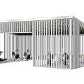 modern gallery shelf 3d model