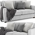 Modern Leisure Sofa Combination Modern Leisure Sofa Living Room Sofa Double Sofa Pillow Pillow Home Furniture Simple 3d model