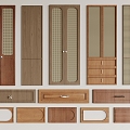 Middle-style cabinet door panel 3d model