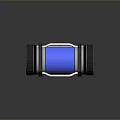 Cylindrical Coolant Device With Blue Body Black Frame And Green Component
