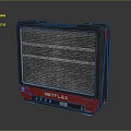 NETFLIX Red And Black Speaker Device With Grille Design And Control Buttons