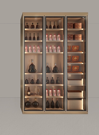 Stainless Steel Wine Cabinet Custom Liquor Cabinet Custom Sample Wine Cabinet Custom Cigar Cabinet 3d model