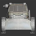 Rugged Off Road Vehicle With Large Tires Front Plow And Industrial Design