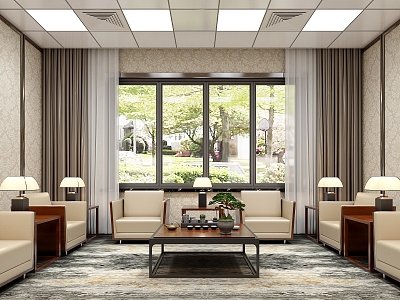 Modern Reception Room Reception Room Negotiation Room model