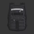 Gray Tactical Backpack With Multiple Straps Utility Pockets And Functional Design 3d model