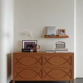 Modern Middle Ancient Style Entrance Cabinet Decorative Cabinet Middle Ancient Style End View Cabinet Vase 3d model