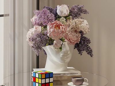 Floral Vase Floral Ornaments Floral Flower Ornaments Floral Flower Ornaments 3d model