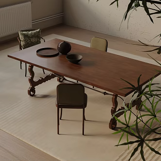 Modern table combination 3d model