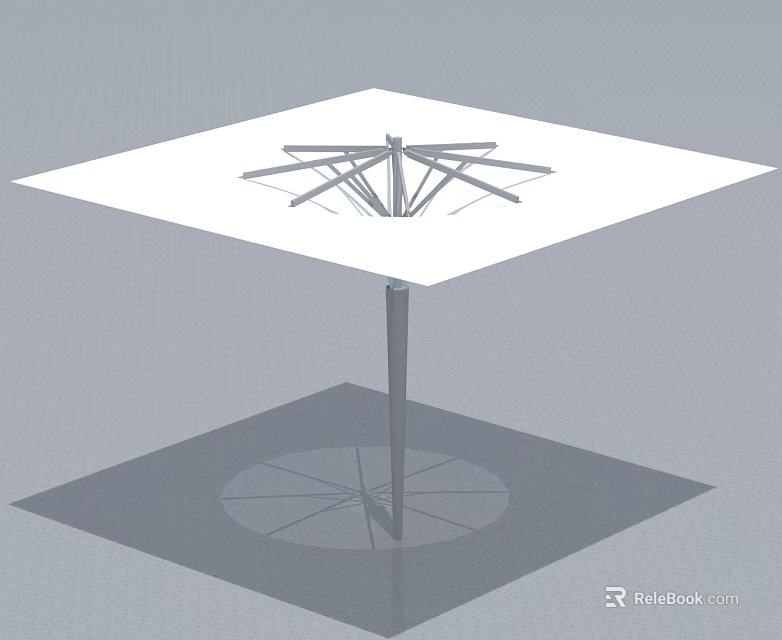 Modern Swing Door Design With White Panel And Metal Frame Structure 3d model