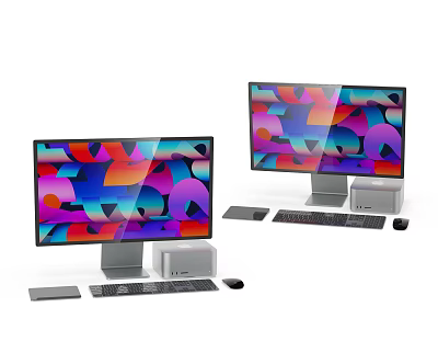 Modern Computer Apple Computer Desk Products 3d model Modern Computer Apple Computer Desk Products 3d model