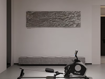 Indoor Rowing Machine For Home Gym With Digital Monitor And Comfortable Seat 3d model